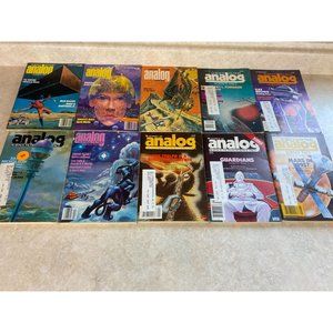Analog Science Fiction 1970s & 80s Magazines  Lot Of 10